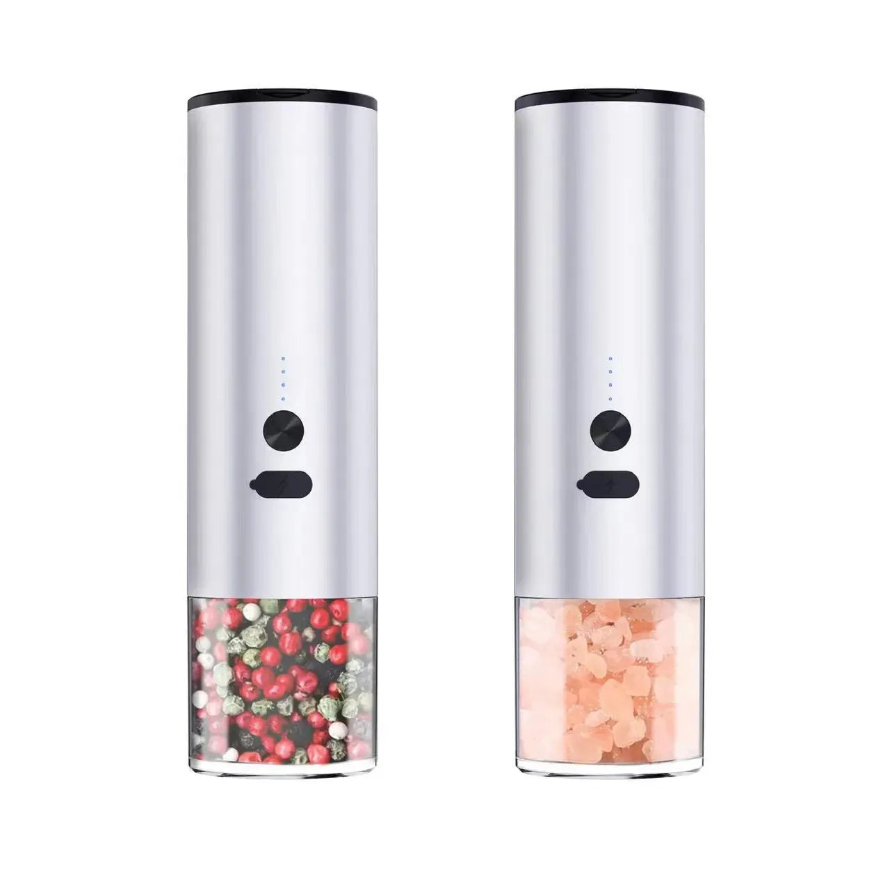 Electric Food Corn Soybean Salt And Pepper Grinder Mill Machine Rechargeable Electric Pepper And Salt Grinder Set With LED Kitchen Gadgets - Bellarte Enchanté Electric Food Corn Soybean Salt And Pepper Grinder Mill Machine Rechargeable Electric Pepper And Salt Grinder Set With LED Kitchen Gadgets